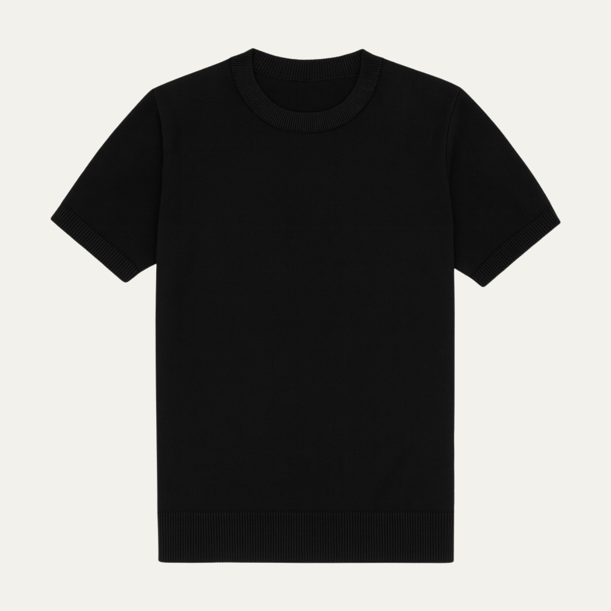 Slim Fit Men's Cashmere Short Sleeve Shirt