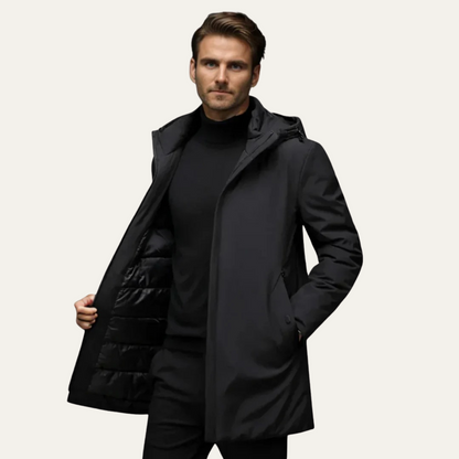 Waterproof Men's Winter Parka Coat with Hood