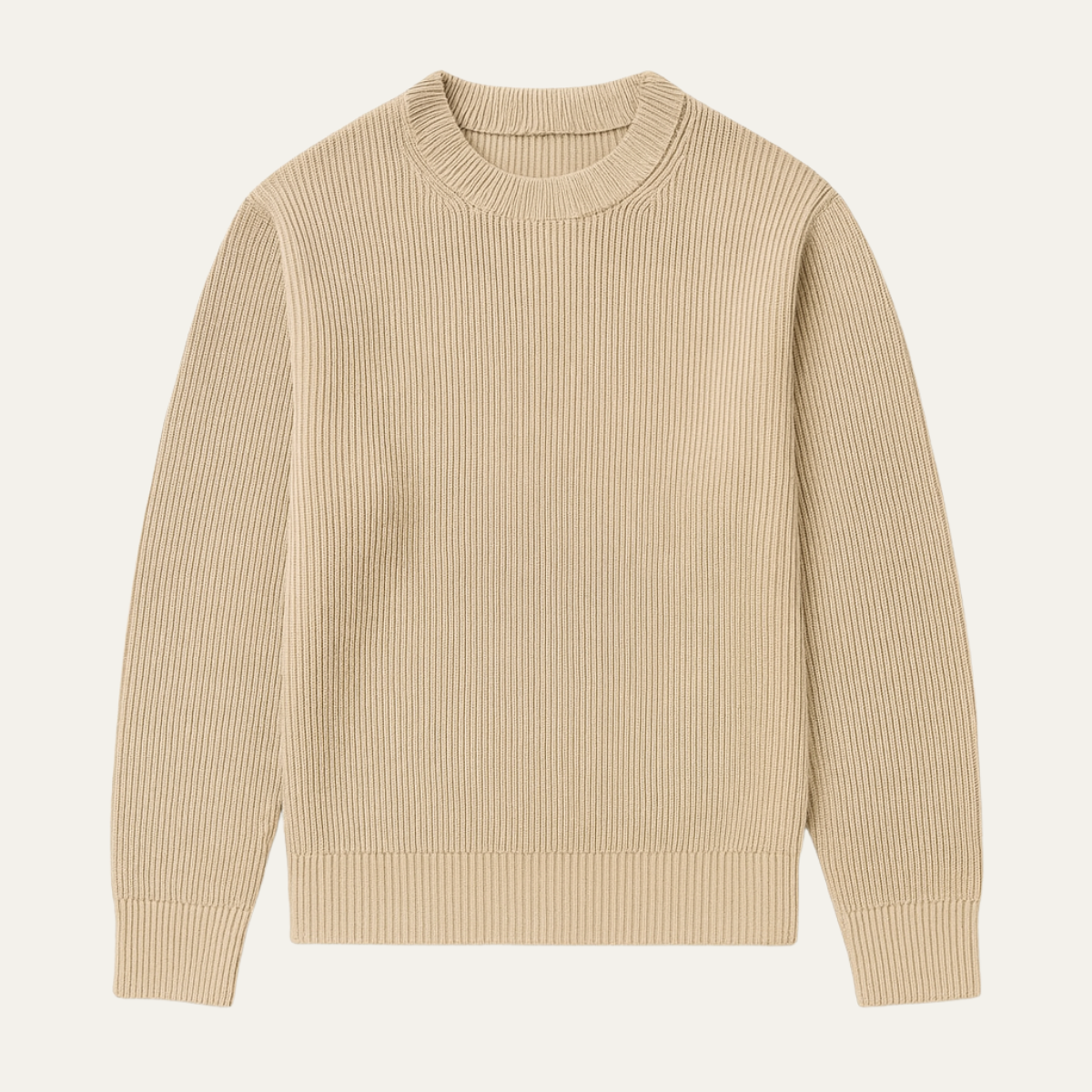 Premium Mens Merino Wool Cable Knit Sweater