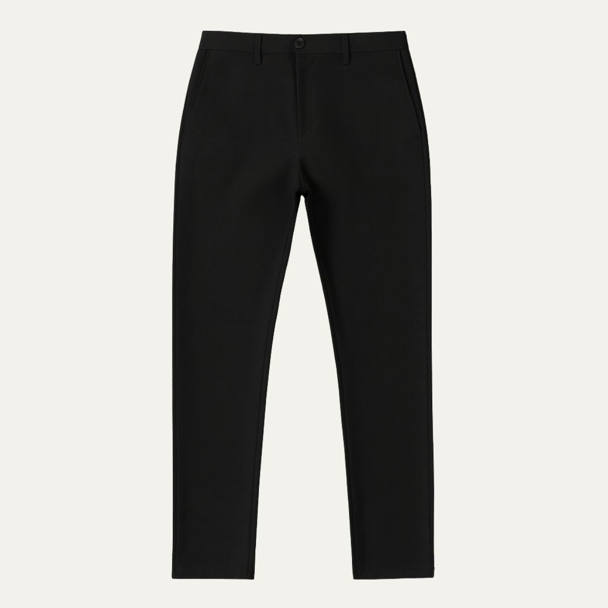 Timeless Black Mens Straight Fit Chino Pants - OutfitLondon