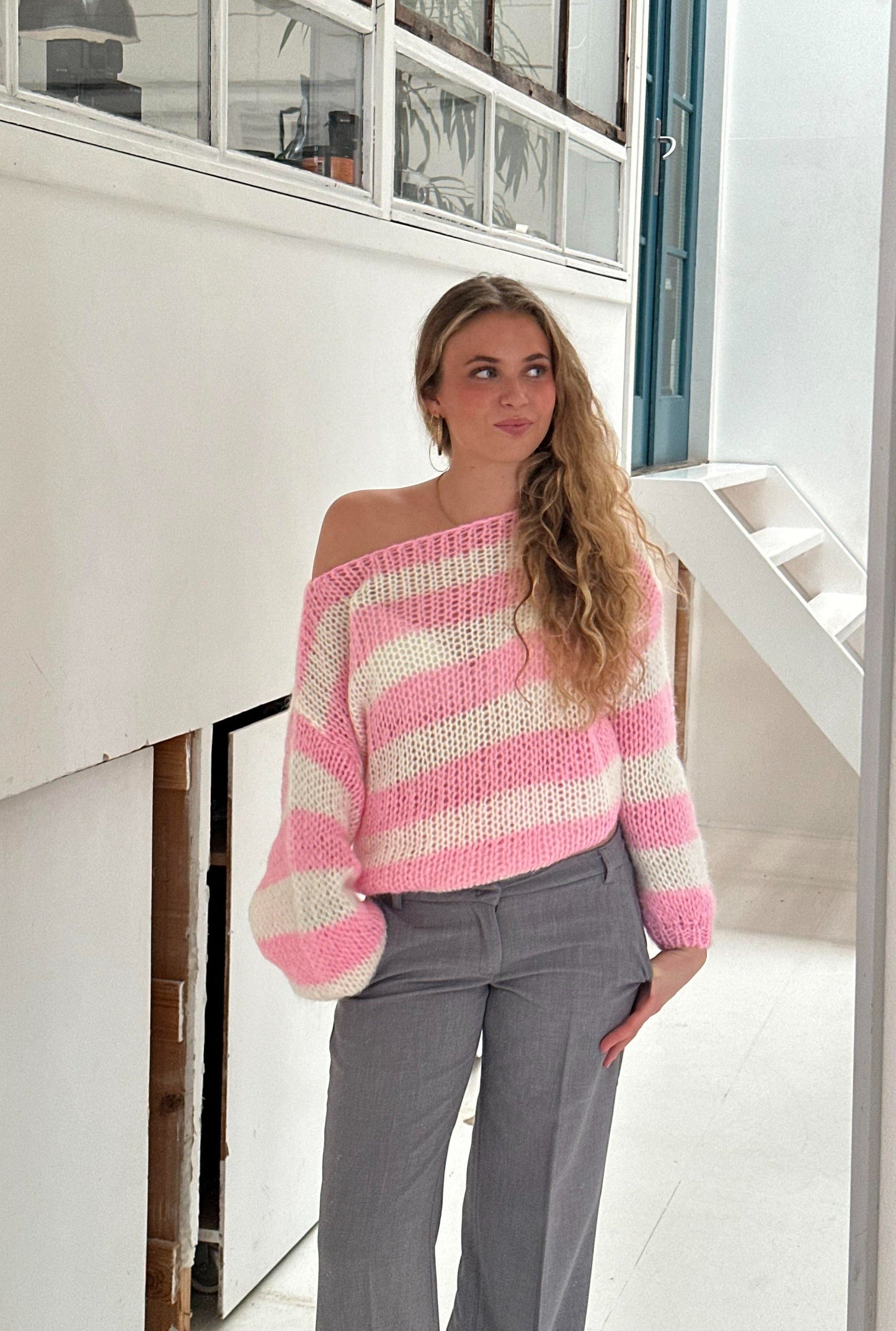 Cozy Large Knit Sweater for Women