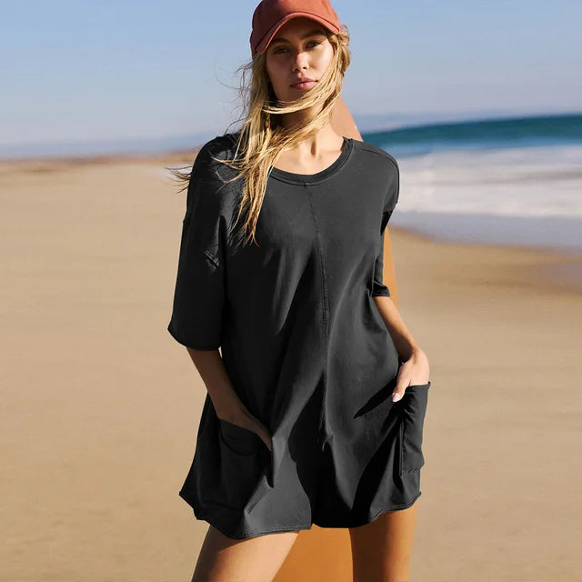 Comfy Loose Fit Cotton Romper