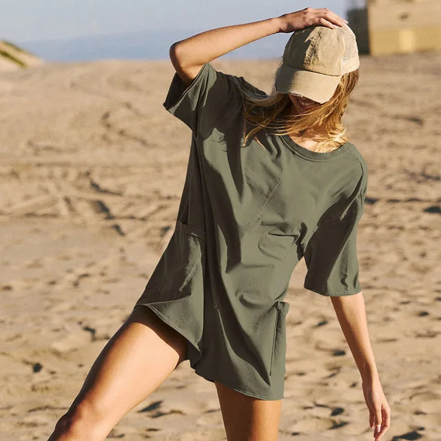 Comfy Loose Fit Cotton Romper - OutfitLondon