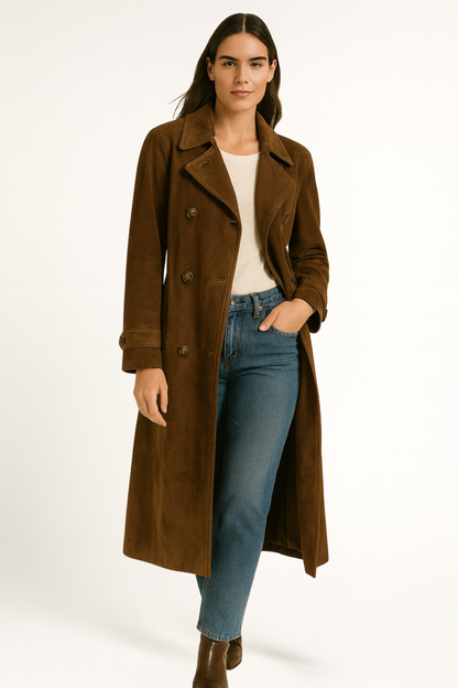 Classic Long Womens Trench Coat