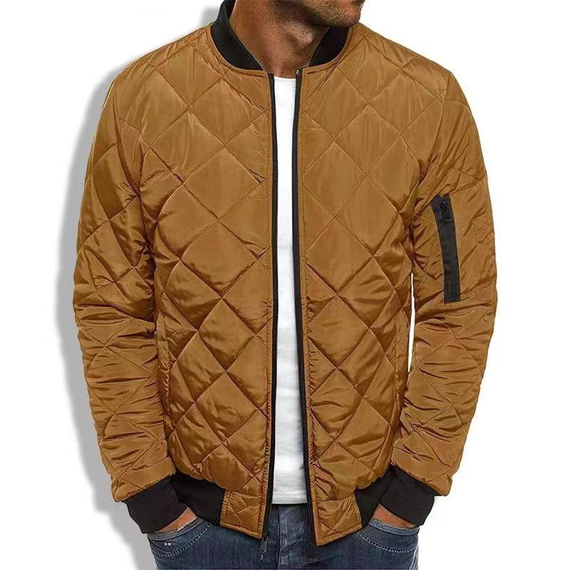 Slim Fit Quilted Mens Bomber Jacket