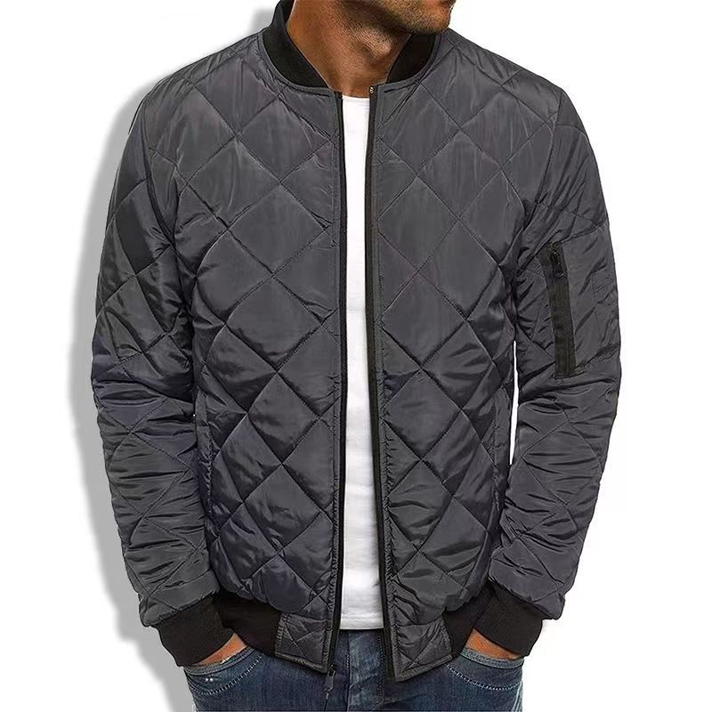 Slim Fit Quilted Mens Bomber Jacket
