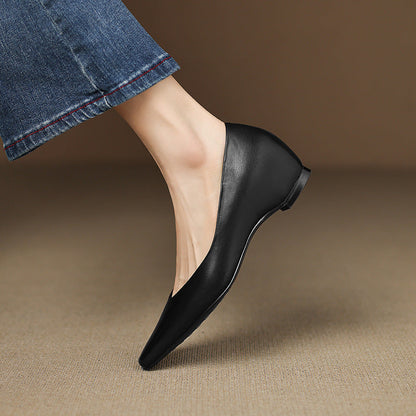 Real Leather Ballet Shoes