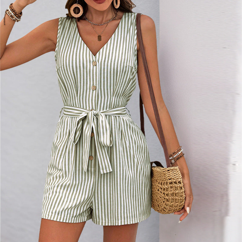Comfy Women's Sleeveless Fit Romper Dress