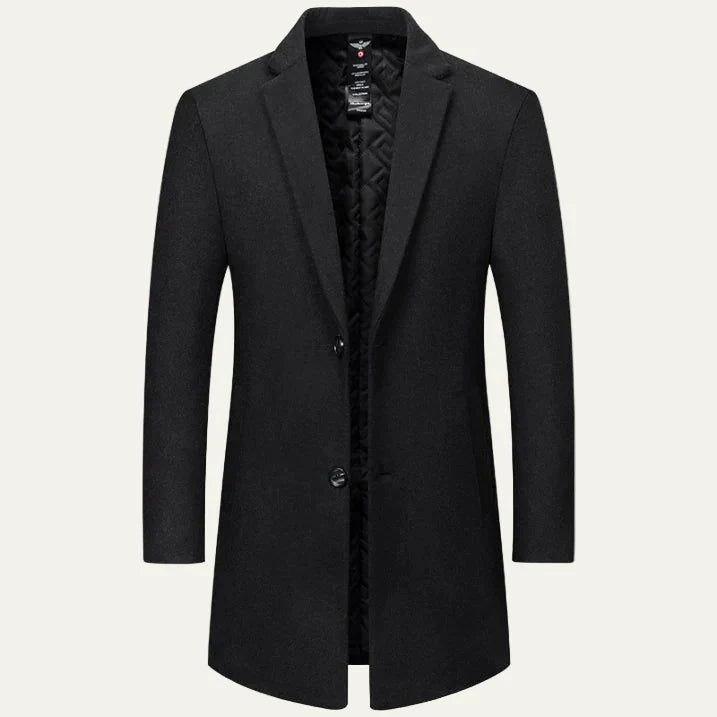 Classic Tailored Quilted Winter Coat for Men