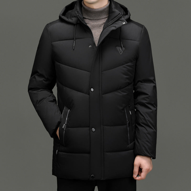 Men's Waterproof Adjustable Hooded Parka Jacket