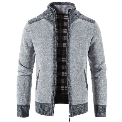 Fashionable Crew Neck Cardigan Sweater