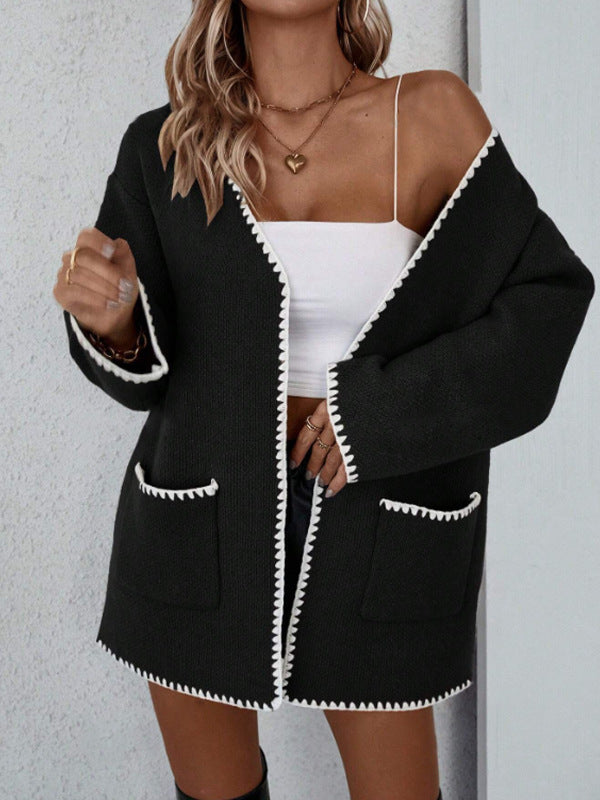 Soft Women's Oversized Crew Neck Cardigan