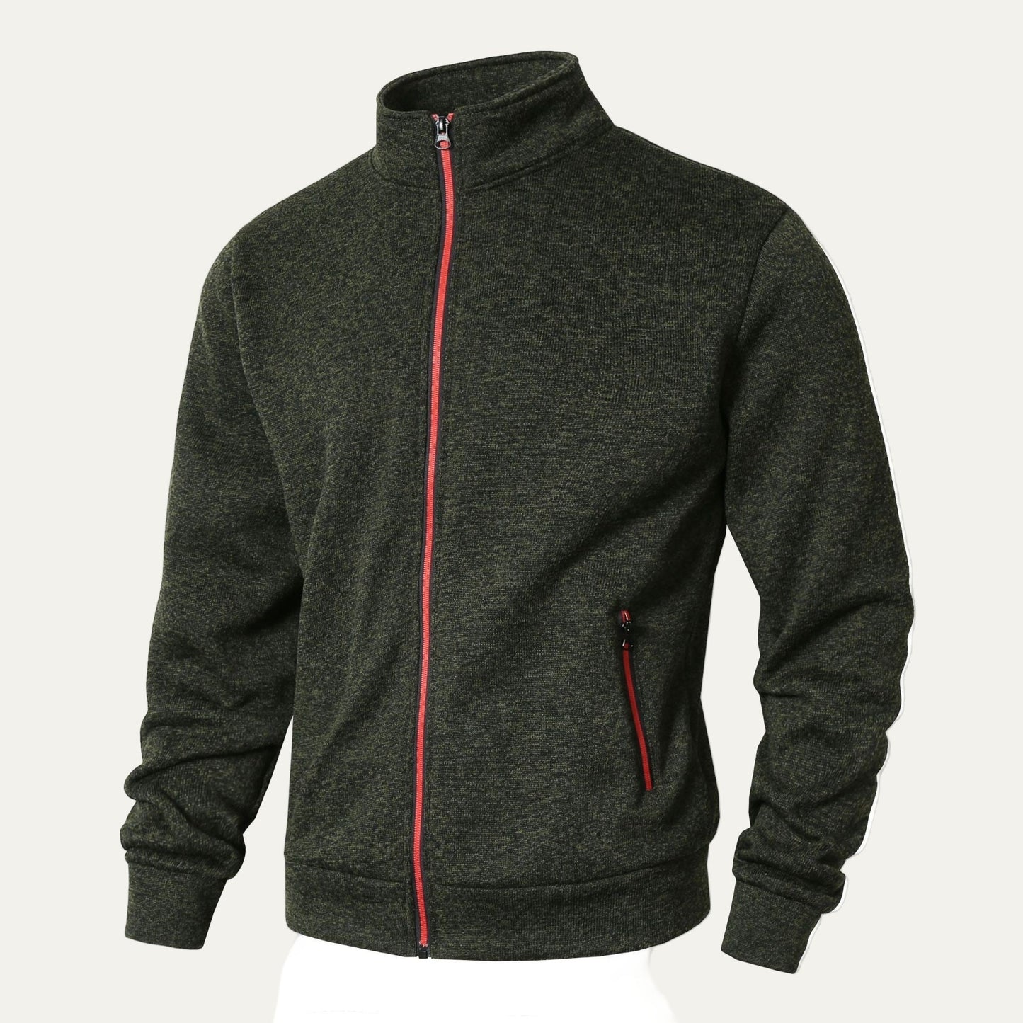 Men's Zip Up Sports Jacket with Contrast Details