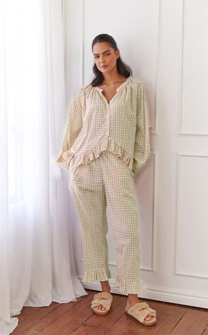 Pretty Top and Wide Leg Pants Set