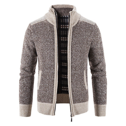 Fashionable Crew Neck Cardigan Sweater