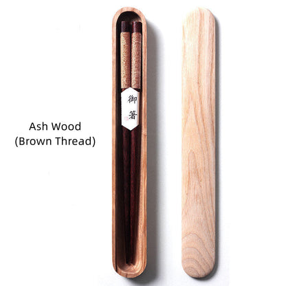 Classic Bamboo Chopstick Set in Wooden Case