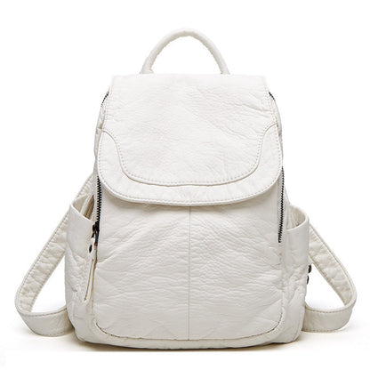 Stylish Leather Backpack with Spacious Compartments