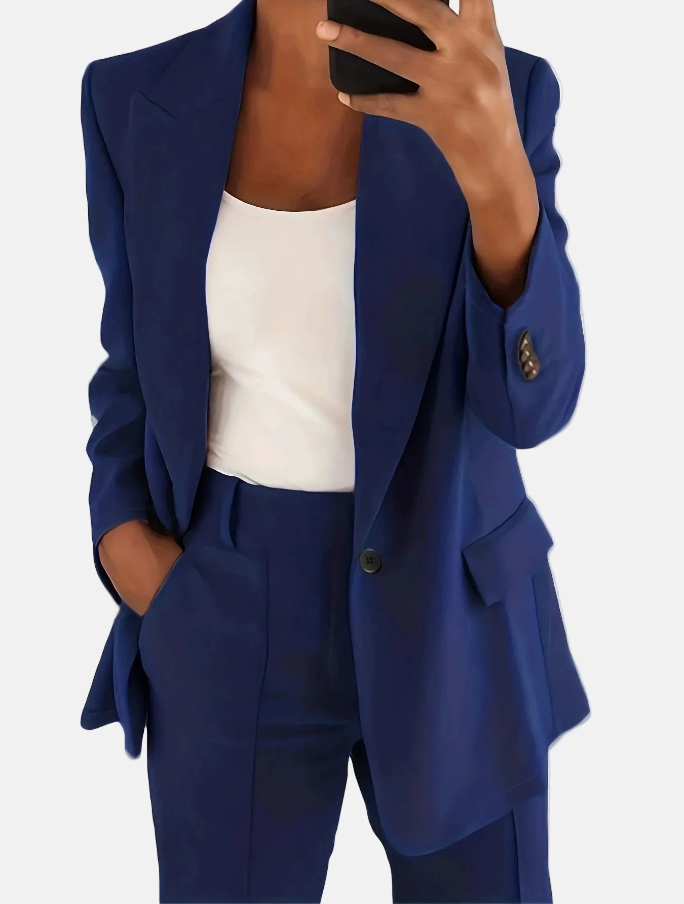 Classic Two Piece Cotton Business Suit