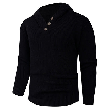 Men's Chunky Knit Hoodie Sweater