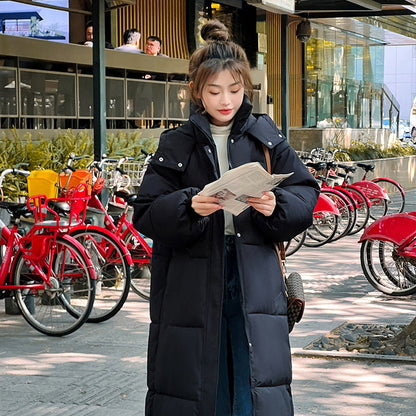 Warm Waterproof Puffer Coat with Hood - OutfitLondon