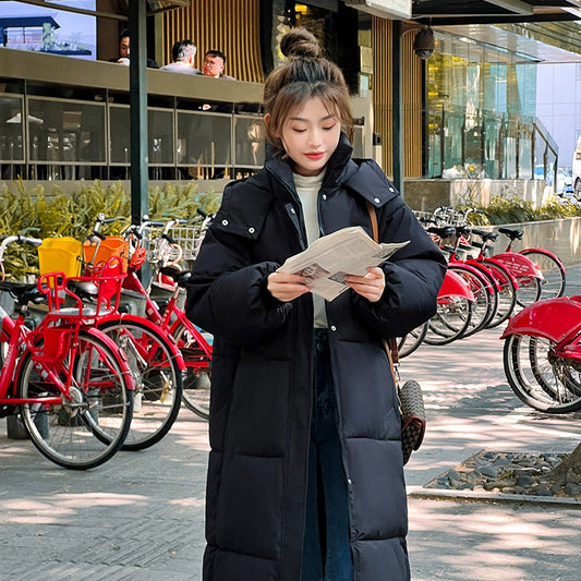 Warm Waterproof Puffer Coat with Hood - OutfitLondon