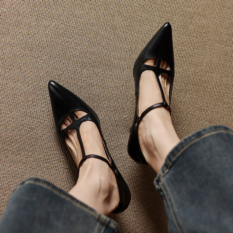 Authentic Real Leather High Heels
