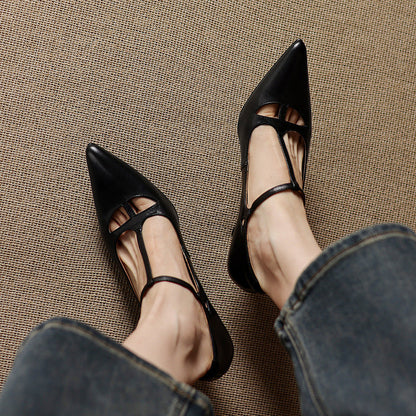 Authentic Real Leather High Heels