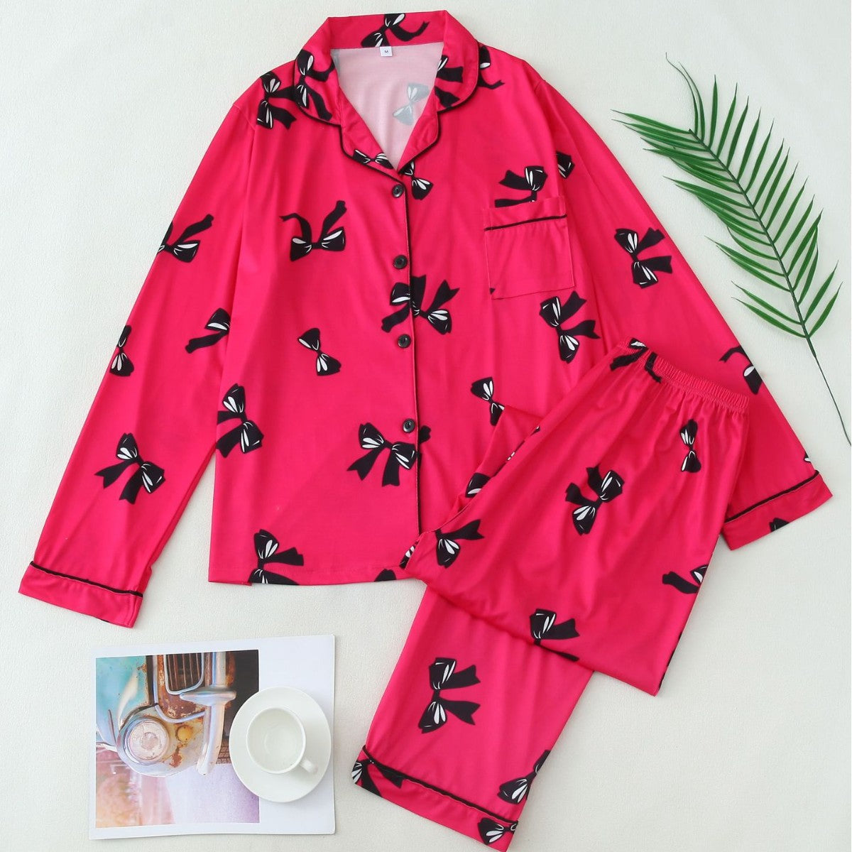 Soft Cozy Pajama Set with Long Sleeve Top