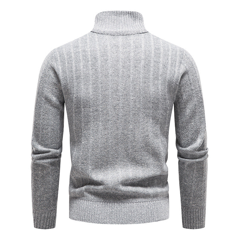 Tall Neck Warm Knit Sweater