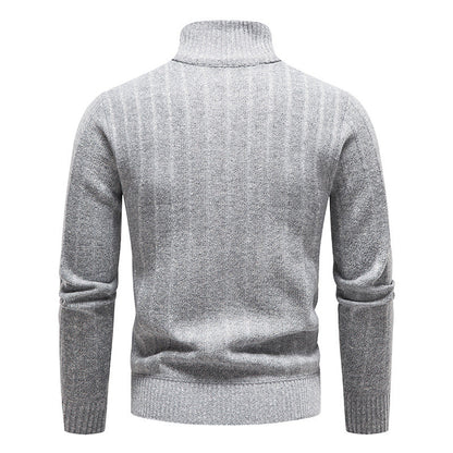 Tall Neck Warm Knit Sweater