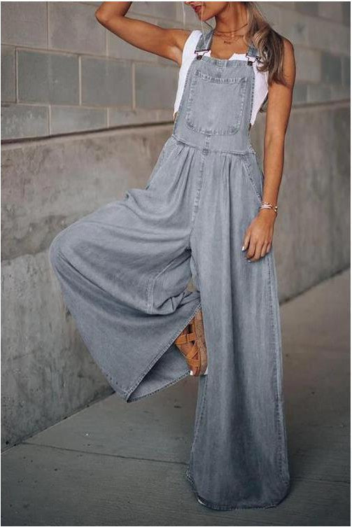 Classic Flared Leg Women's Jumpsuit