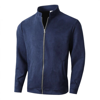 Warm Fleece Jacket with High Collar