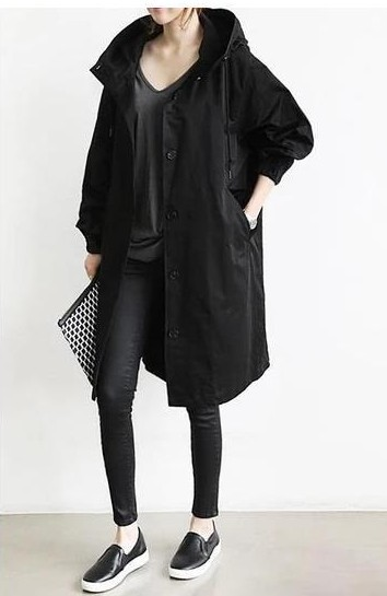 Ladies Long Waterproof Parka Jacket