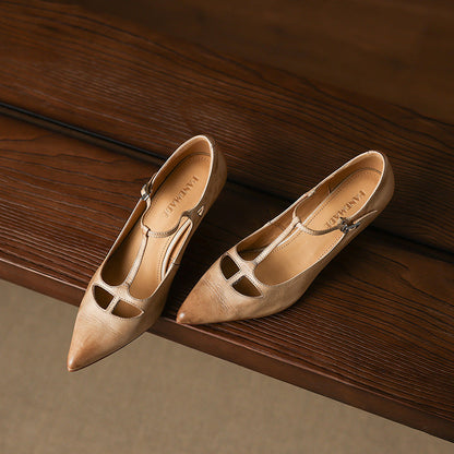 Authentic Real Leather High Heels