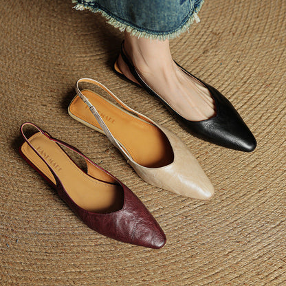 Authentic Leather Mule Shoes