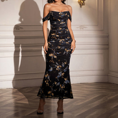Chic Backless Mermaid Evening Gown