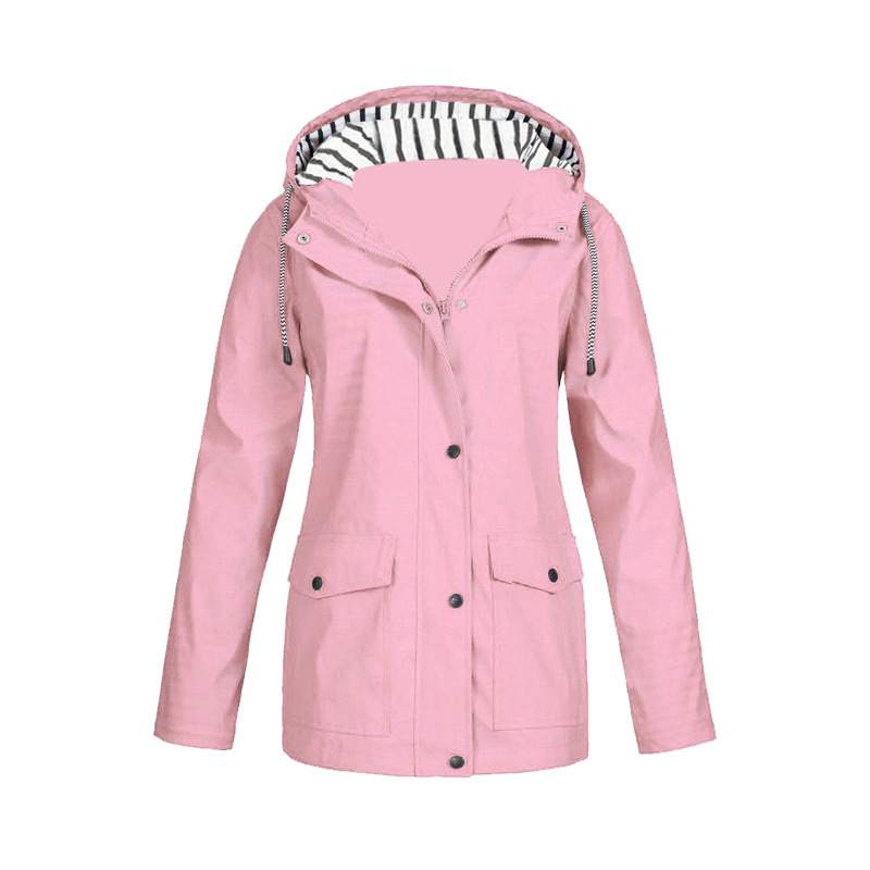 Waterproof Hooded Rain Jacket for Women