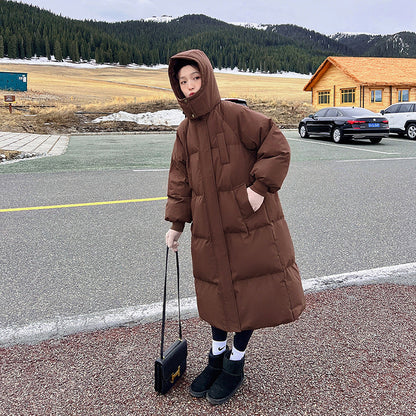 Warm Waterproof Puffer Coat with Hood