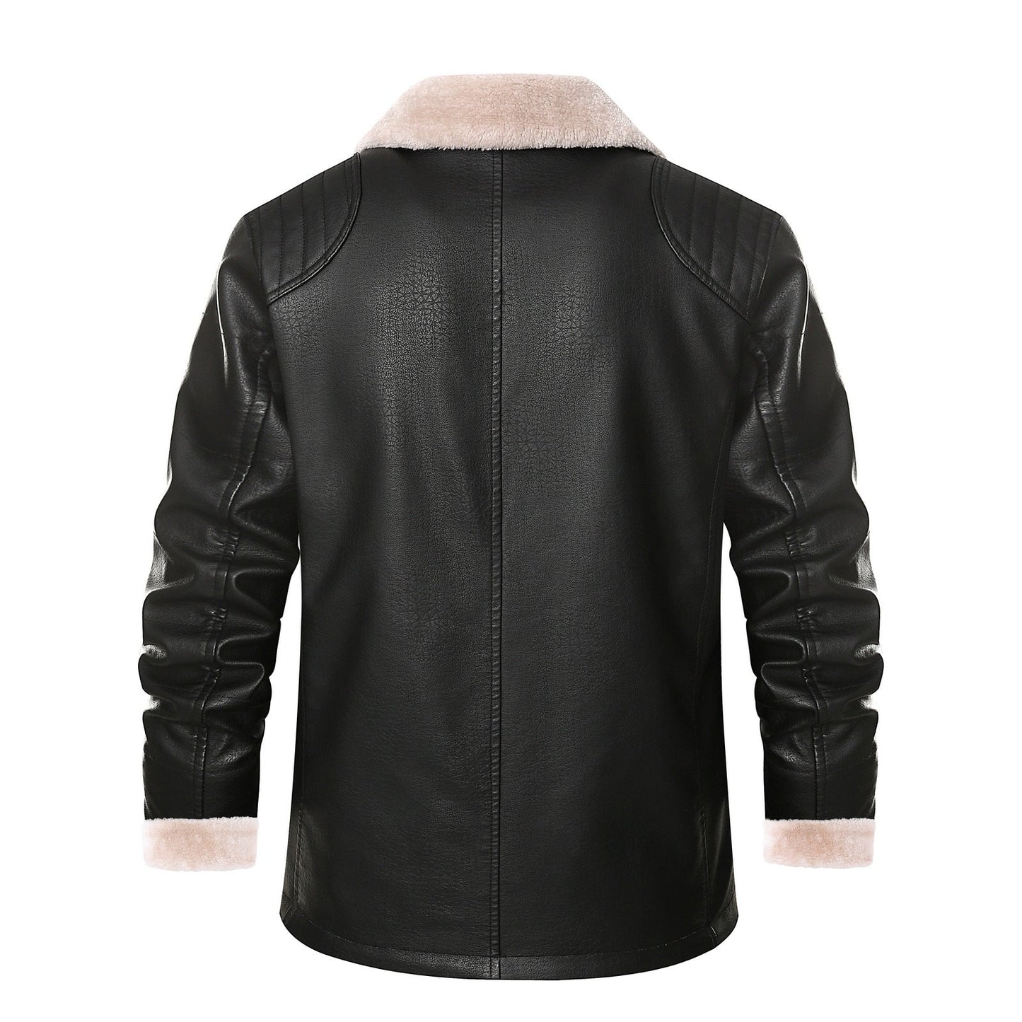 Premium Faux Leather Winter Coat
