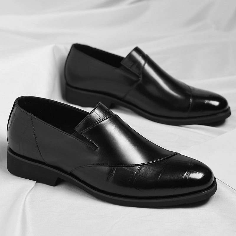 Sparkling Leather Slip On Shoes