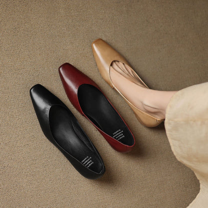 Real Leather Ballet Shoes
