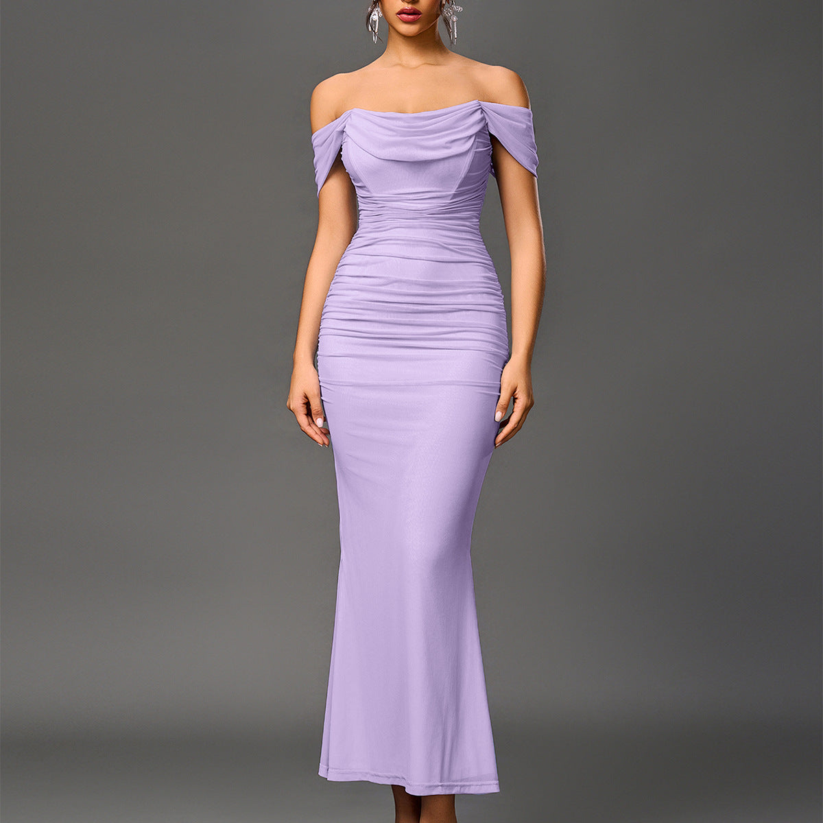 Chic Backless Mermaid Evening Gown