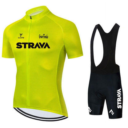 Men's Pro Cycling Jersey and Shorts Performance Set