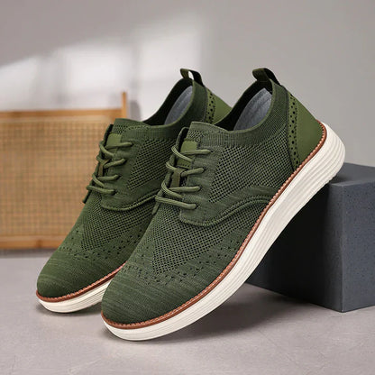 Classic Mens Work Shoes with Cushioned Insoles