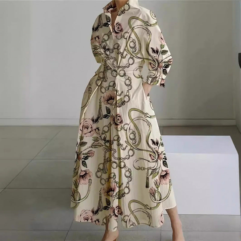 Chic V Neck Maxi Dress with Wrap Front Detail
