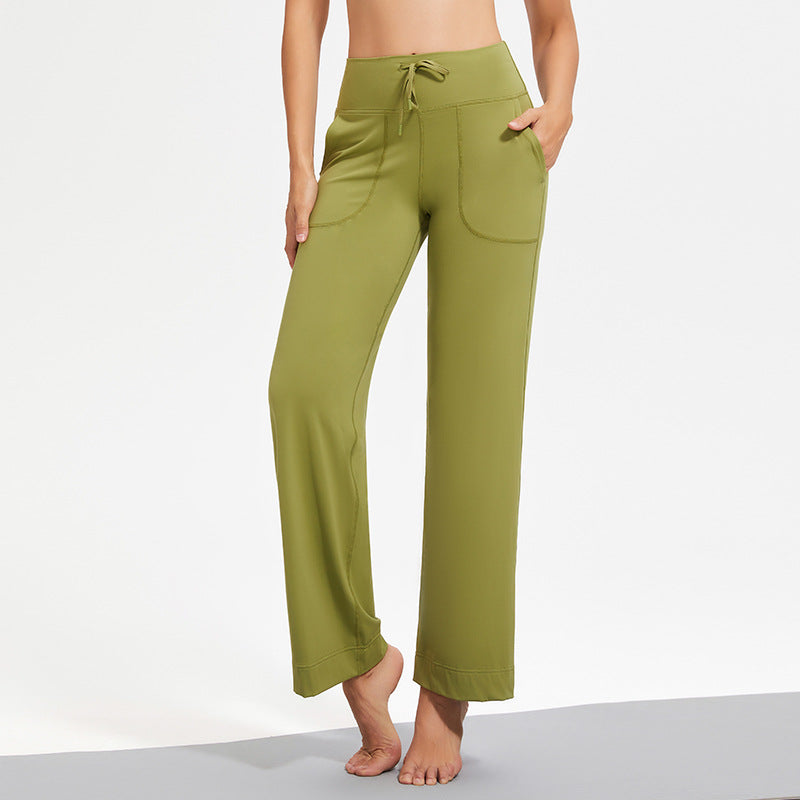 Comfortable High Waist Wide Leg Trousers