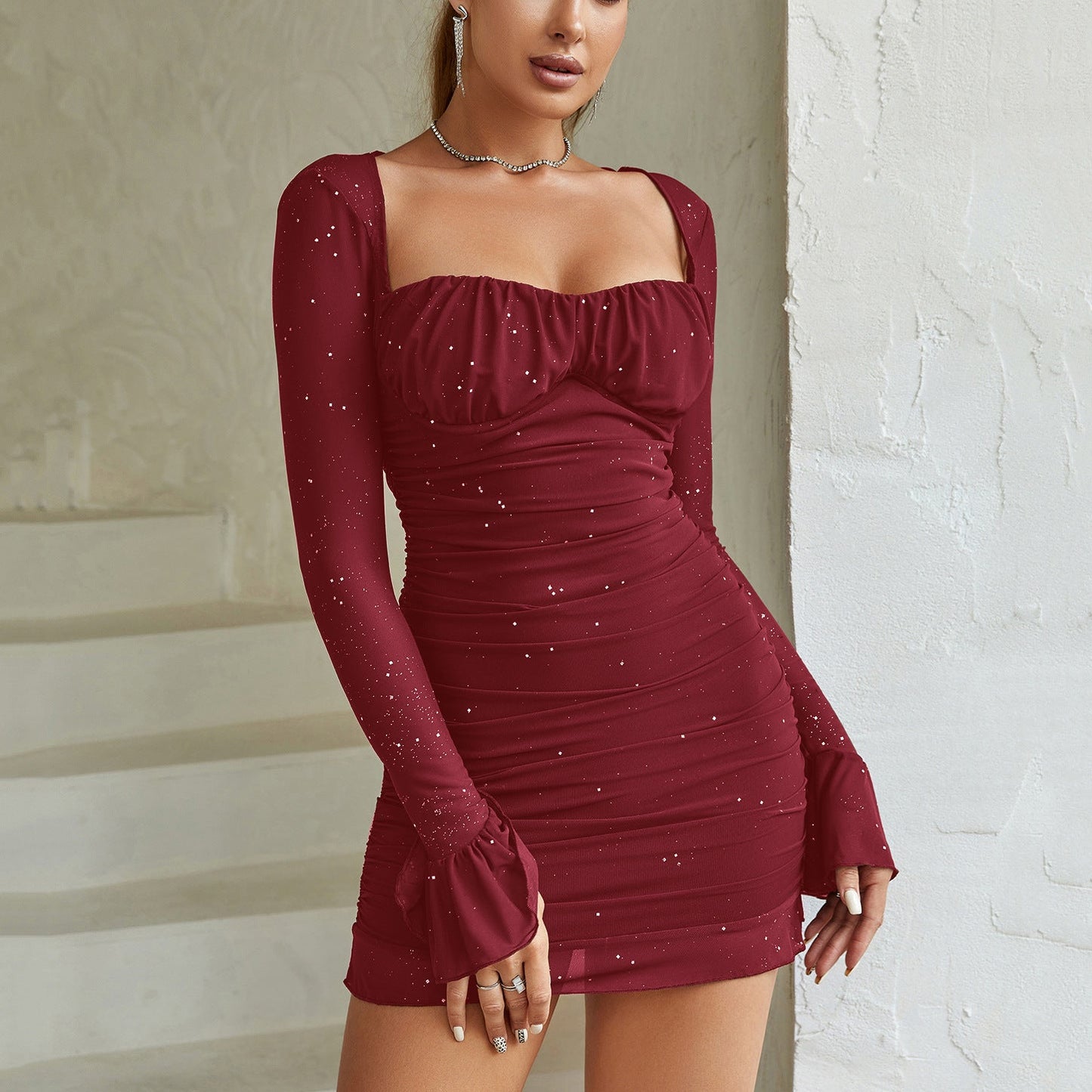 Chic See Through Slim Fit Bodycon Dress