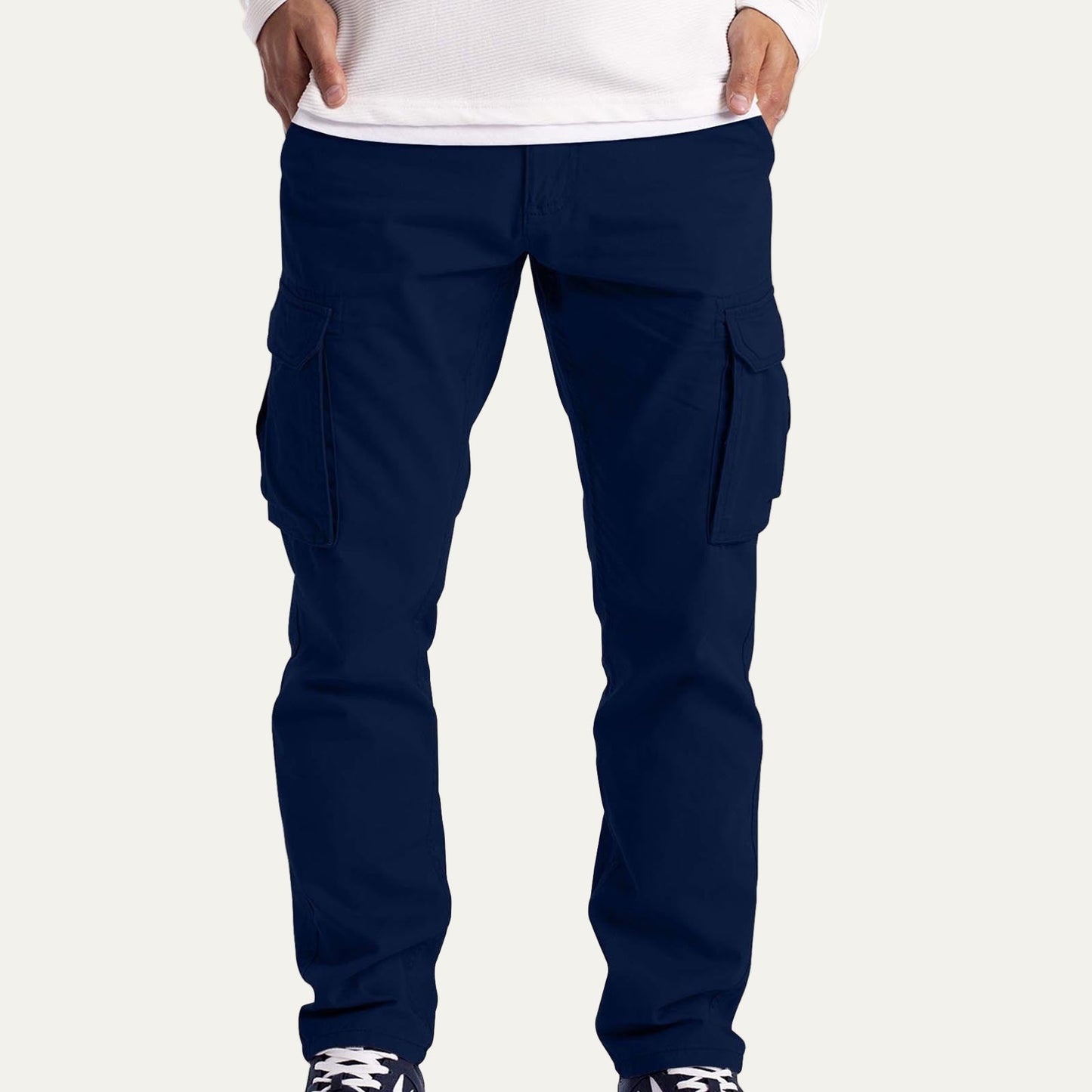 Men's Comfortable Cargo Pants with Large Pocket Storage