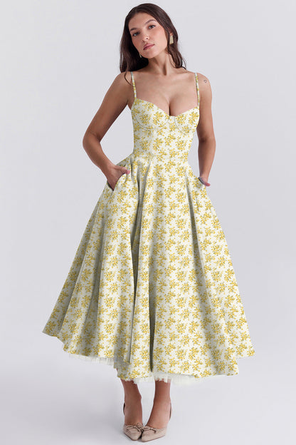 Elegant Cold Shoulder Floor Length Evening Dress