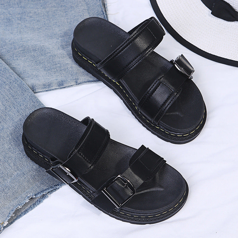 Comfy Buckle Strap Summer Sandals